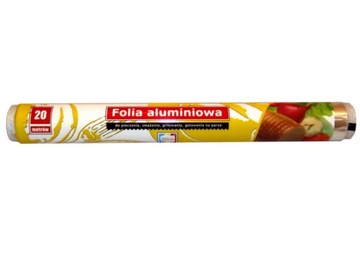 Folia aluminiowa spożywcza do żywności mocna 20 M