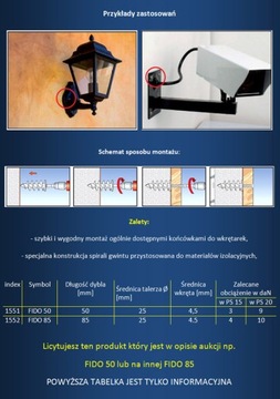 Штифт/Шпильки для пенопласта FIDO-85 + шуруп 10 шт.