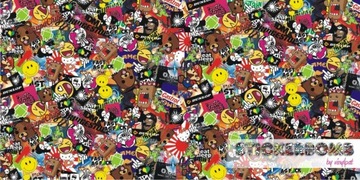 Наклейка STICKERBOMB STICKER BOMB УЗОРЫ 200х50 см