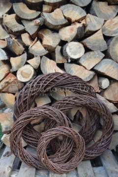 КРУПНАЯ ПЛЕТЕНАЯ ГИРЛЯНДА ДИАМЕТР 25 СМ