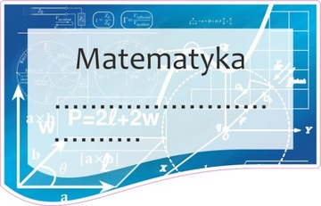 Naklejka na zeszyt SZ10 Matematyka - 4 szt