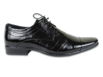ELEGANCKIE BUTY SKÓRZANE DO GARNITURU 346 NR 39