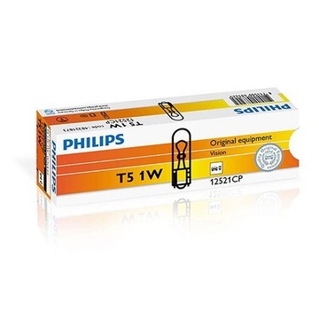 Philips Żarówki 10x T5 1W Vision +30% światła
