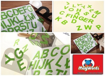 Магнитные буквы MagWords, магниты на холодильник