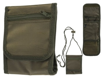 Mil-Tec Portfel / paszportówka Neck Wallet Zielony