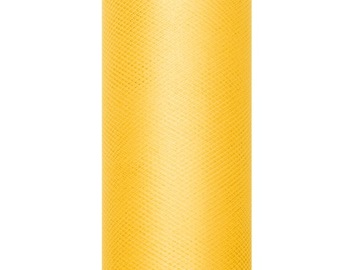 Tiul dekoracyjny 15cm rolka 9m żółty tiu15-009