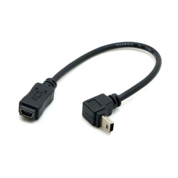 Kabel Przedłużacz MiniUSB na Mini USB DOLNY 0,2M