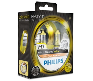 ŻARÓWKA PHILIPS H7 COLOR VISION KOMPLET YELLOW