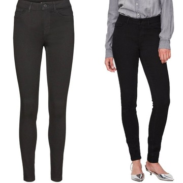 Vero Moda Spodnie Czarne Jeansy Short XS 34