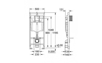 РАМКА УНИТЕЗА Grohe RAPID 5IN1 39449000