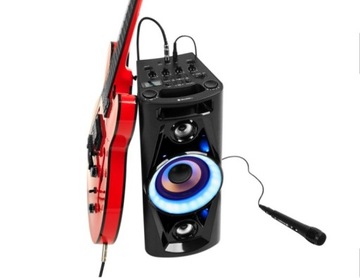 ПОРТАТИВНЫЙ ДИНАМИК BLUETOOTH TOWER USB AUX КАРАОКЕ GoGEN