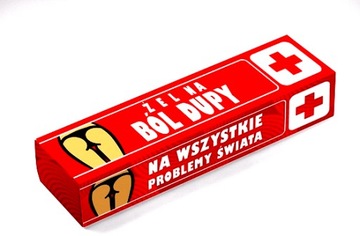 żel na ból dupy śmieszny prezent lek na 18 30 40 50 do pracy szkoły kolegi