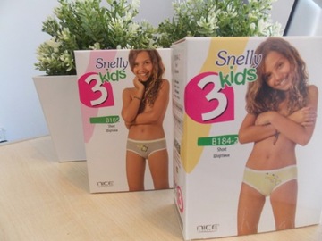 ТРУСИКИ SNELLY, 3 ПАКЕТА GIRLS BUNNY, 10 л 140