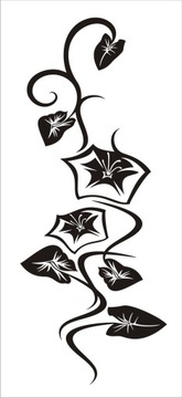 Naklejka na ścianę motyl kwiaty dekor Ornament 134