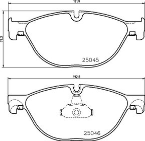 KLOCKI TEXTAR PRZÓD BMW 5 F10 F07 F11 6 F12 6 F13