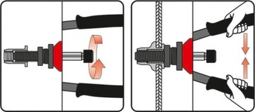 YATO NITOWNICA RĘCZNA DO NITONAKRĘTEK M3-M8 NICIARKA CrMo 300mm YT-36112