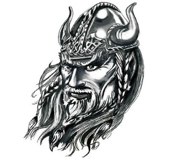 NAKLEJKA AUTO TATTOO TUNING WOJOWNIK WIKING