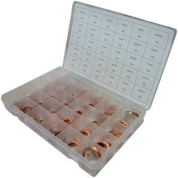 PODKŁADKI MIEDZIANE USZCZELKI ZESTAW 580 PODKŁADKI