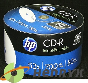 CD-R HP x52 Для печати ДЛЯ ПЕЧАТИ 50 шт. WaWa QUALITY