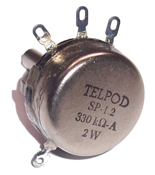 POTENCJOMETR TELPOD SP-1.2 _ 330k A 2W oś 25mm