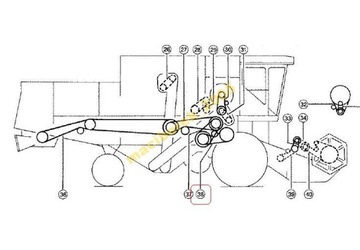 Pas młocarni Claas DOMINATOR 629510 667427 GATES