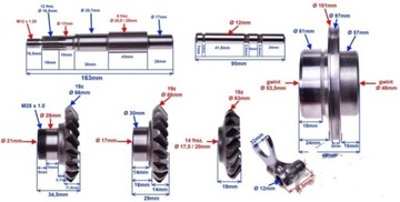 PRZEKŁADNIA KĄTOWA ATV 250 BASHAN BS250S-5 LONCIN