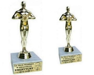STATUETKA DLA EMERYTKI PREZENT EMERYTURA