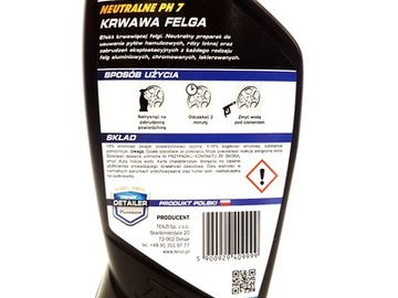 Środek do czyszczenia felg TENZI DETAILER KRWAWA F