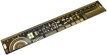 Linijka 20cm PCB czarna___________________ PCB-098