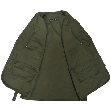 фото ориг. №7, Miles-tec vest fishing hunting sleeveless olive left
