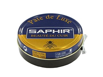 SAPHIR DE LUXE WAX ВАКС ДЛЯ ОБУВИ ЧЕРНЫЙ 50 мл