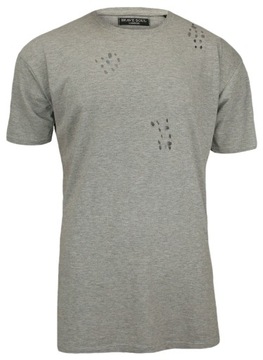 Długi T-shirt Brave Soul (dziury) - L