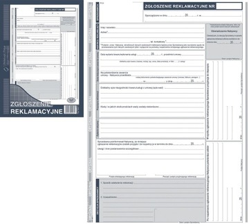 DRUK ZGŁOSZENIE REKLAMACYJNE A4 601-1 Michalczyk i Prokop
