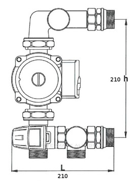 Rozdzielacz 2 grupa pompowa IBO do podłogówki