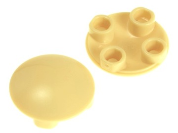 LEGO Płytka okrągła 2x2 2654 tan - 2 szt.