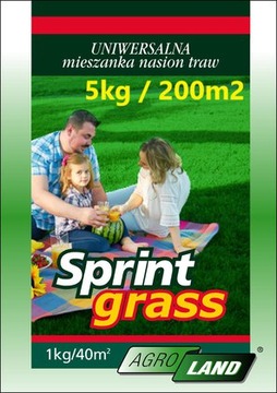 TRAWA nasiona TRAWNIK Sprint Grass 5kg Agro-Land !