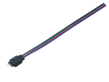 Złączka LED ŁĄCZNIK 4pin z przewodem RGB drabinka