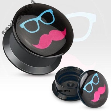 TUNELE PLUGI TUNEL PLUG GWINT WEW. MOUSTACHE 4 mm