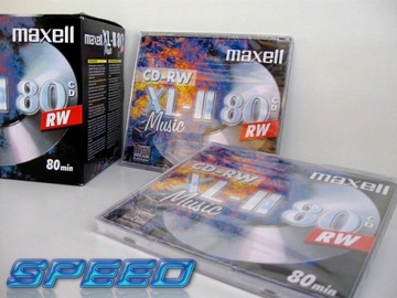 Аудиодиски Maxell CD-RW XL II 80 для МУЗЫКИ 1 шт.