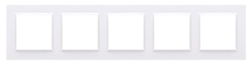 KONTAKT-SIMON 10 Ramka pięciokrotna biała