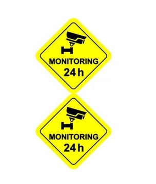 NAKLEJKA NALEPKA MONITORING 24H 7,5x7,5cm 2szt