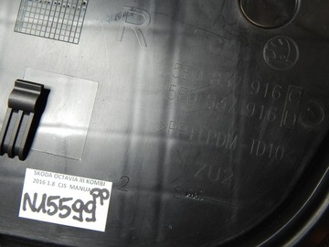 SKODA OCTAVIA III ZAŚLEPKA DRZWI PP 5E0837916C