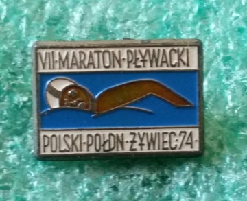 ODZNAKA VII MARATON PŁYWACKI ŻYWIEC 1974