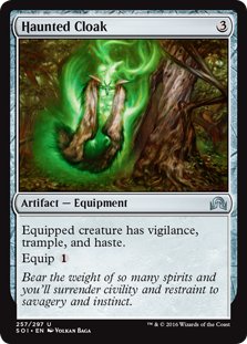 MTG 2x Haunted Cloak (Uncommon)