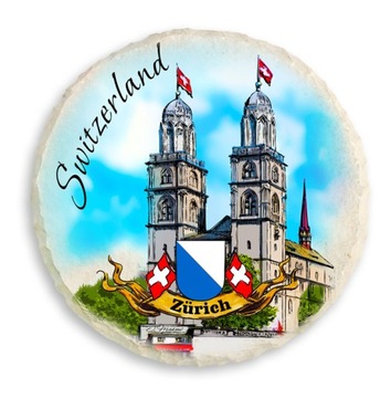 Magnes na lodówkę kamień ZURICH SWITZERLAND 383 M