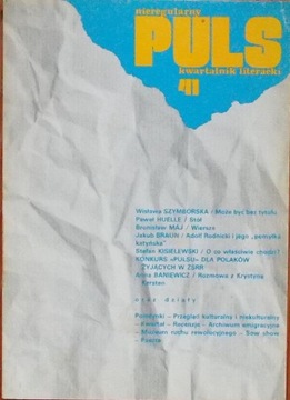 PULS nr 41 Nieregularny kwartalnik literacki