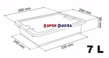 КОНТЕЙНЕР 7л BOX коробка с крышкой 40х30х10см Crystalbox