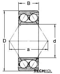 3302 2RS ШАРИКОВЫЙ ПОДШИПНИК 15x42x19 5302 2RS