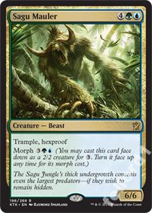 Sagu Mauler - 6/6, Trample, Hexproof @@@@