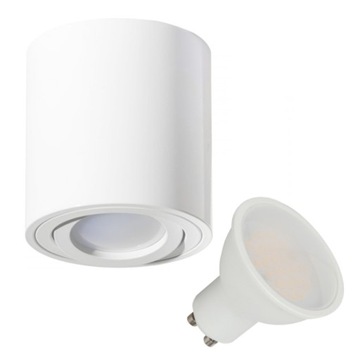 ZESTAW oprawa lampa natynkowa RUCHOMA LED 5W biała